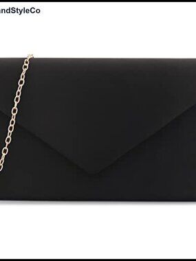 Faux Suede Clutch Purse Evening Bag Crossbody Shoulder for Wedding Party Prom